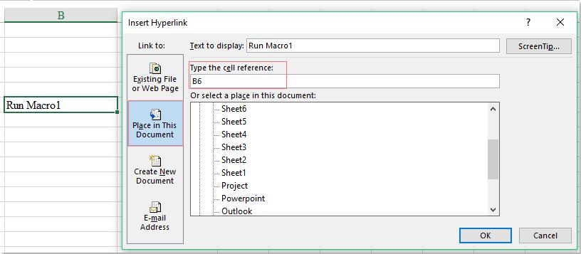 Chạy mã macro trước khi in, kích vào siêu liên kết hoặc giá trị thả xuống trong Excel